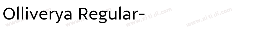 Olliverya Regular字体转换